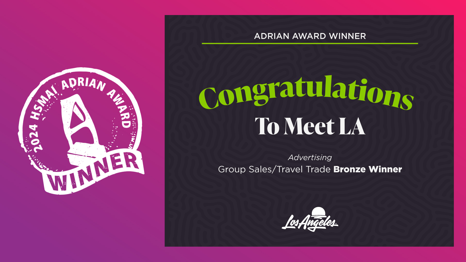 congratulations to meet la for being a bronze adrian award winner