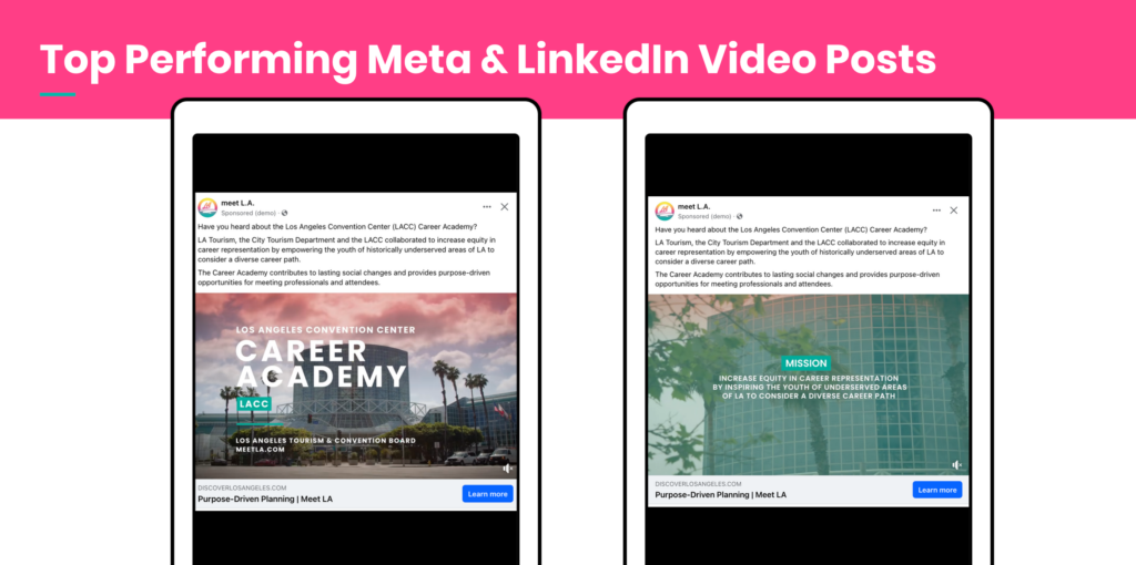 top performing met and linkedin video posts
