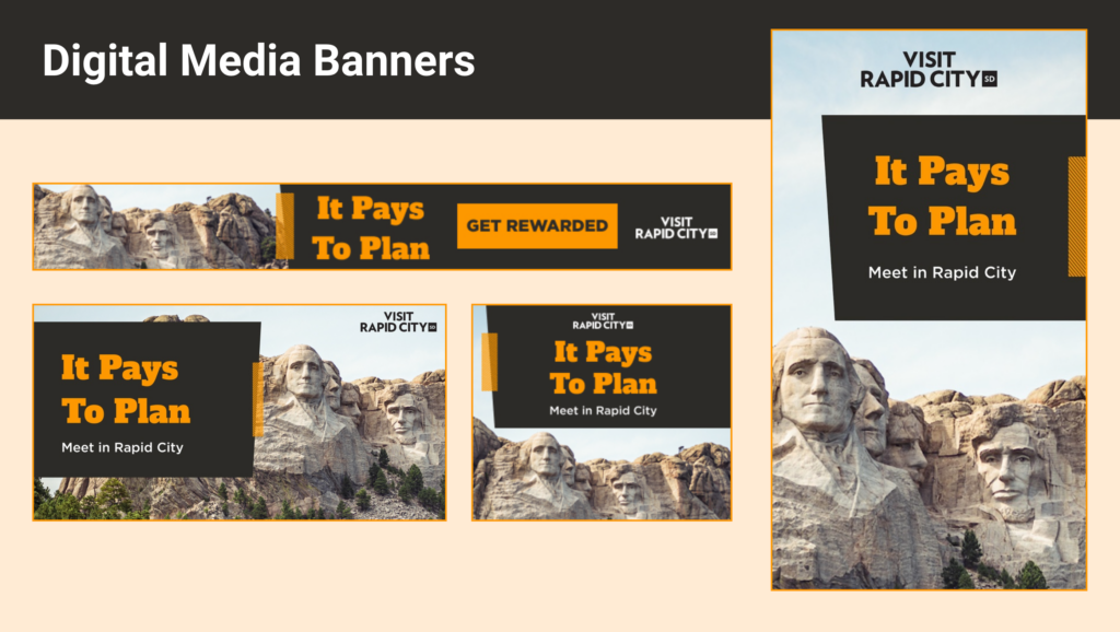 digital media banners for visit rapid city
